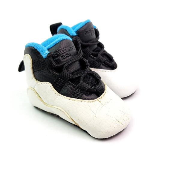 Nike Air Jordan Retro 10 X Crib Powder UNC Blue Baby Size 1C